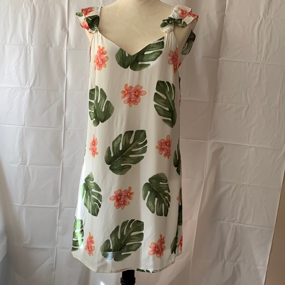 Forever 21 Short Length Dress, Ivory/ Multi Floral